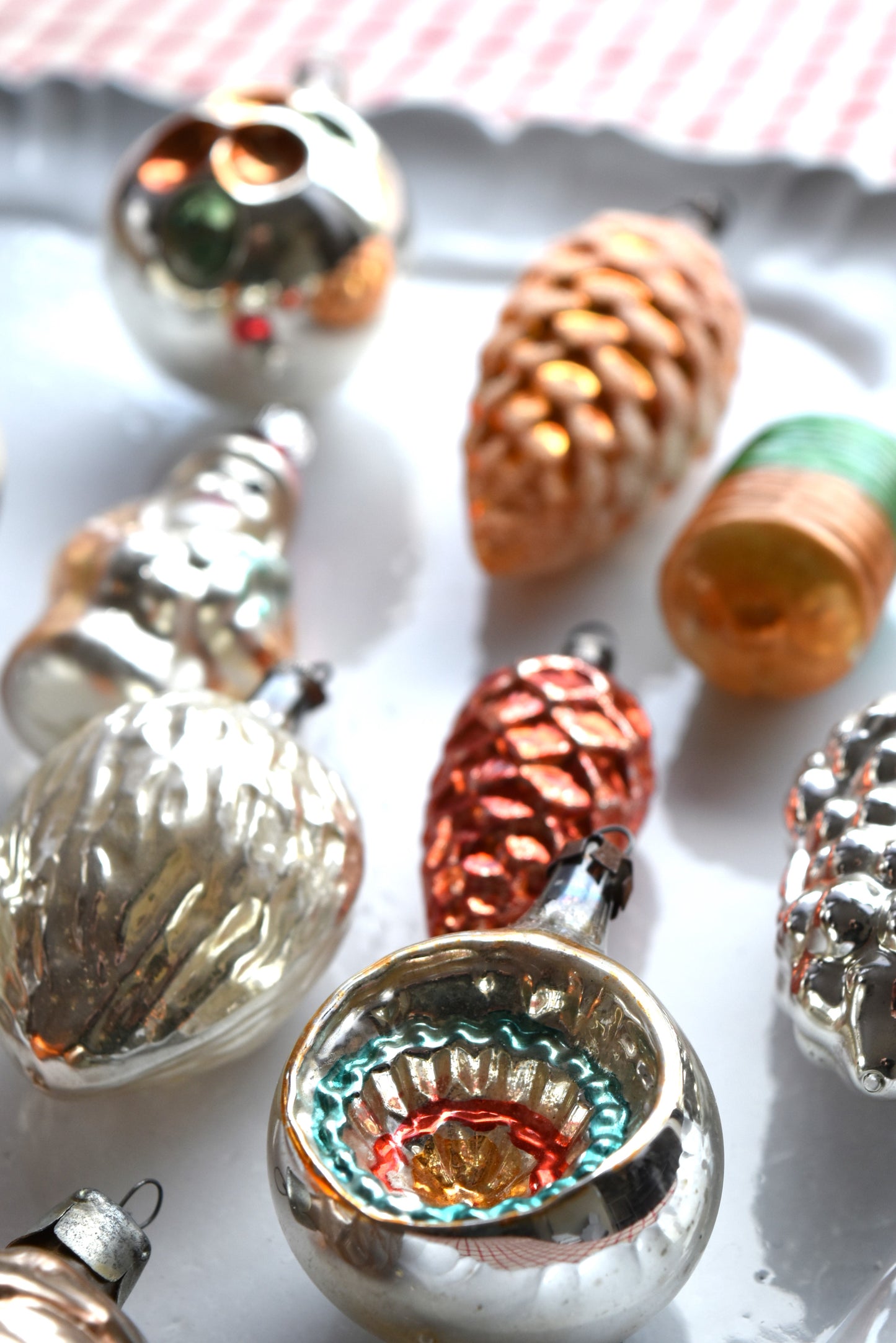 Vintage European Ornament Set - Warm Gold I