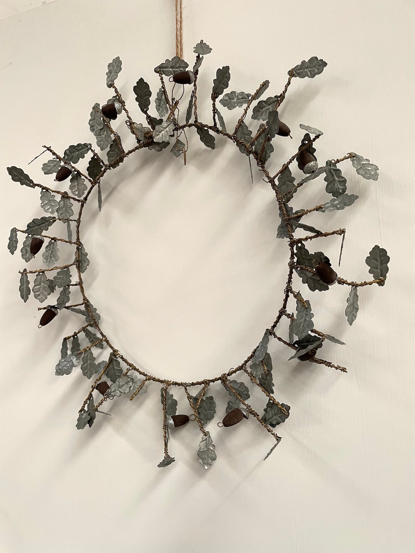 Walther & Co. Large Zinc Acorn Wreath