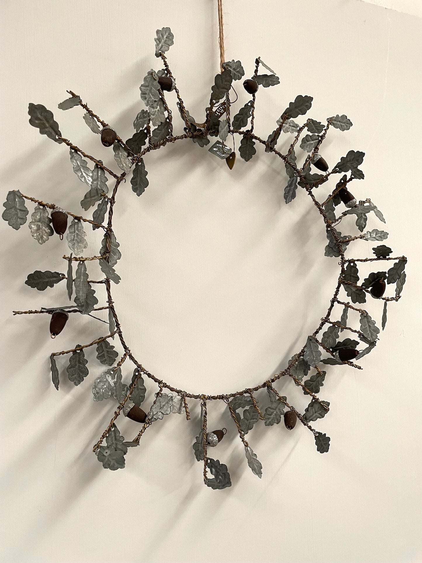 Walther & Co. Large Zinc Acorn Wreath