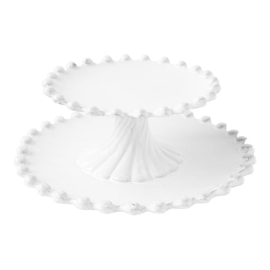 Astier de Villatte Adelaide 2 Level Cake Stand