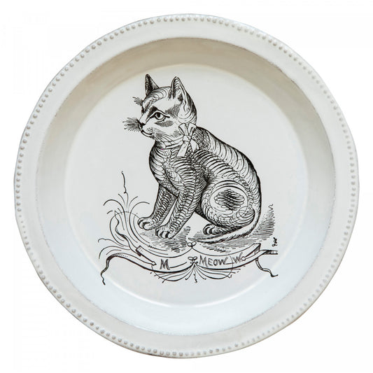 Astier de Villatte John Derian Scenario Cat Soup Plate