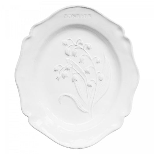 Astier de Villatte Fleurs Dessert Plate