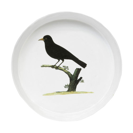 Astier de Villatte Black Bird Platter
