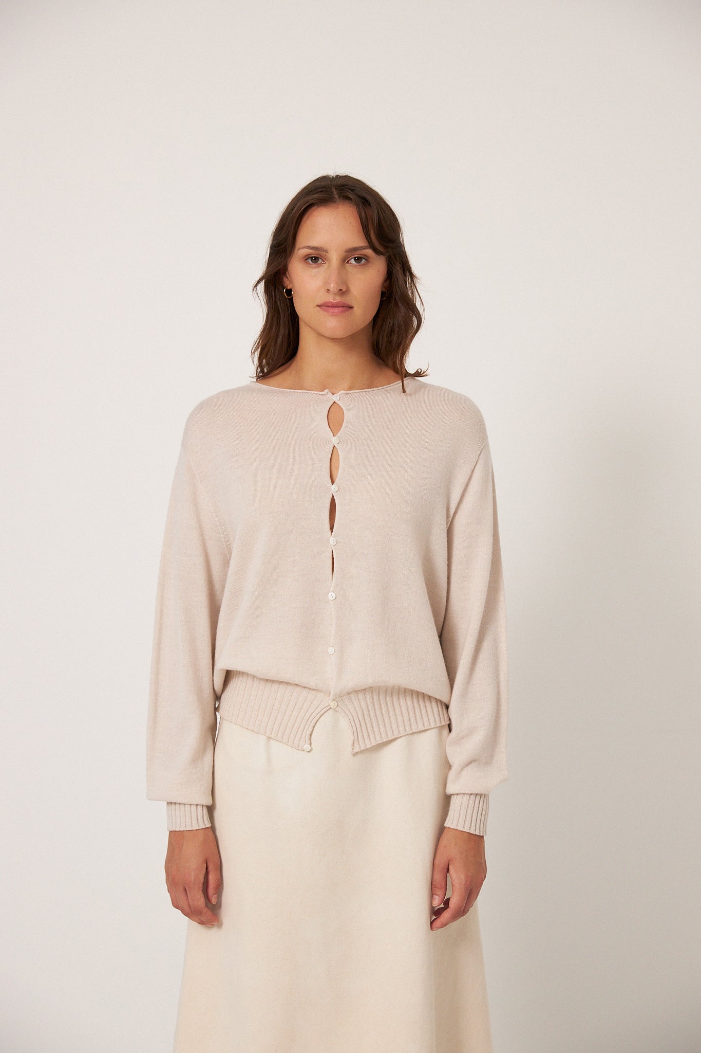 Francie Annie Cardigan Ivory