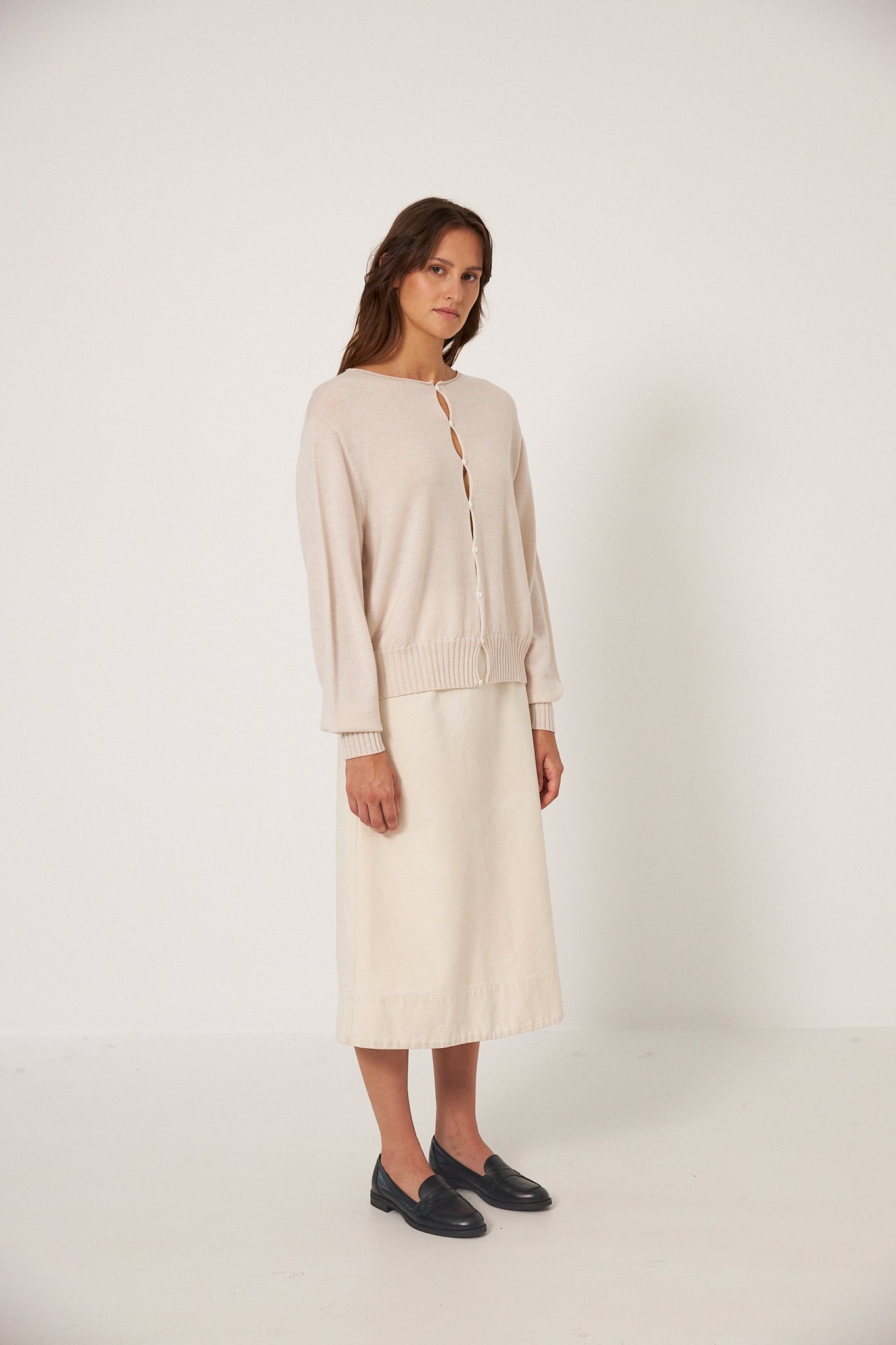 Francie Annie Cardigan Ivory