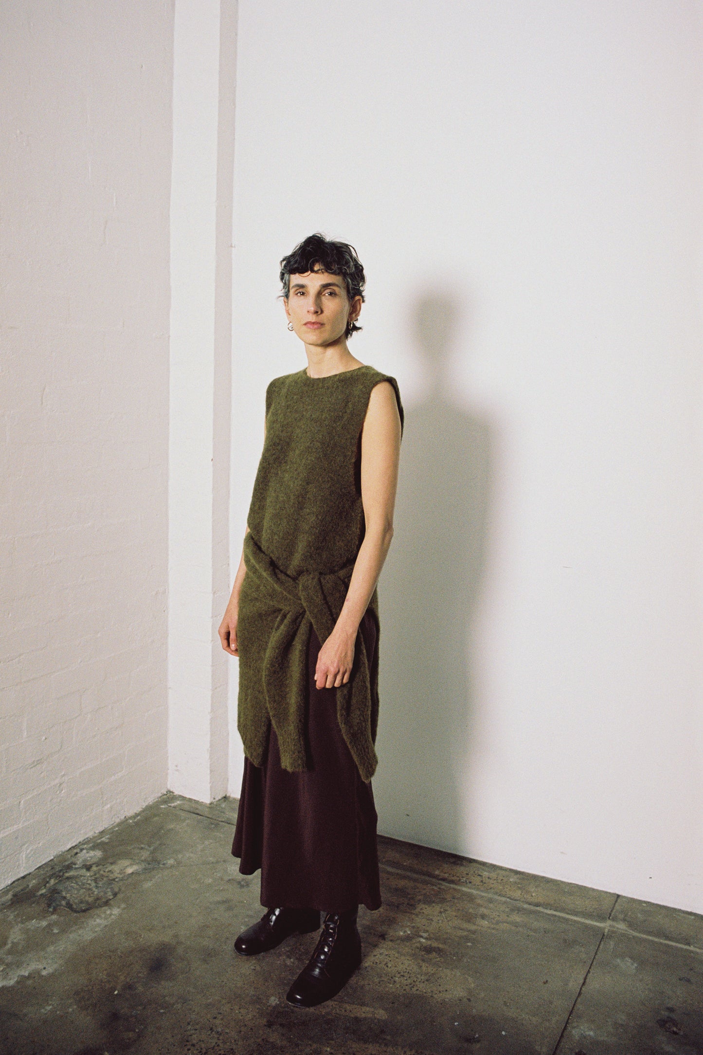 Francie Picnic Vest Moss