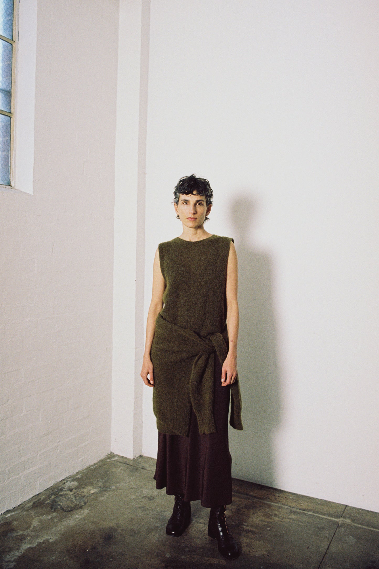 Francie Picnic Vest Moss