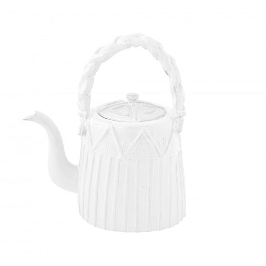 Astier de Villatte Braided Handle Teapot
