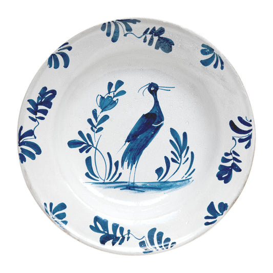 Astier de Villatte John Derian Lambeth Standing Heron Soup Plate