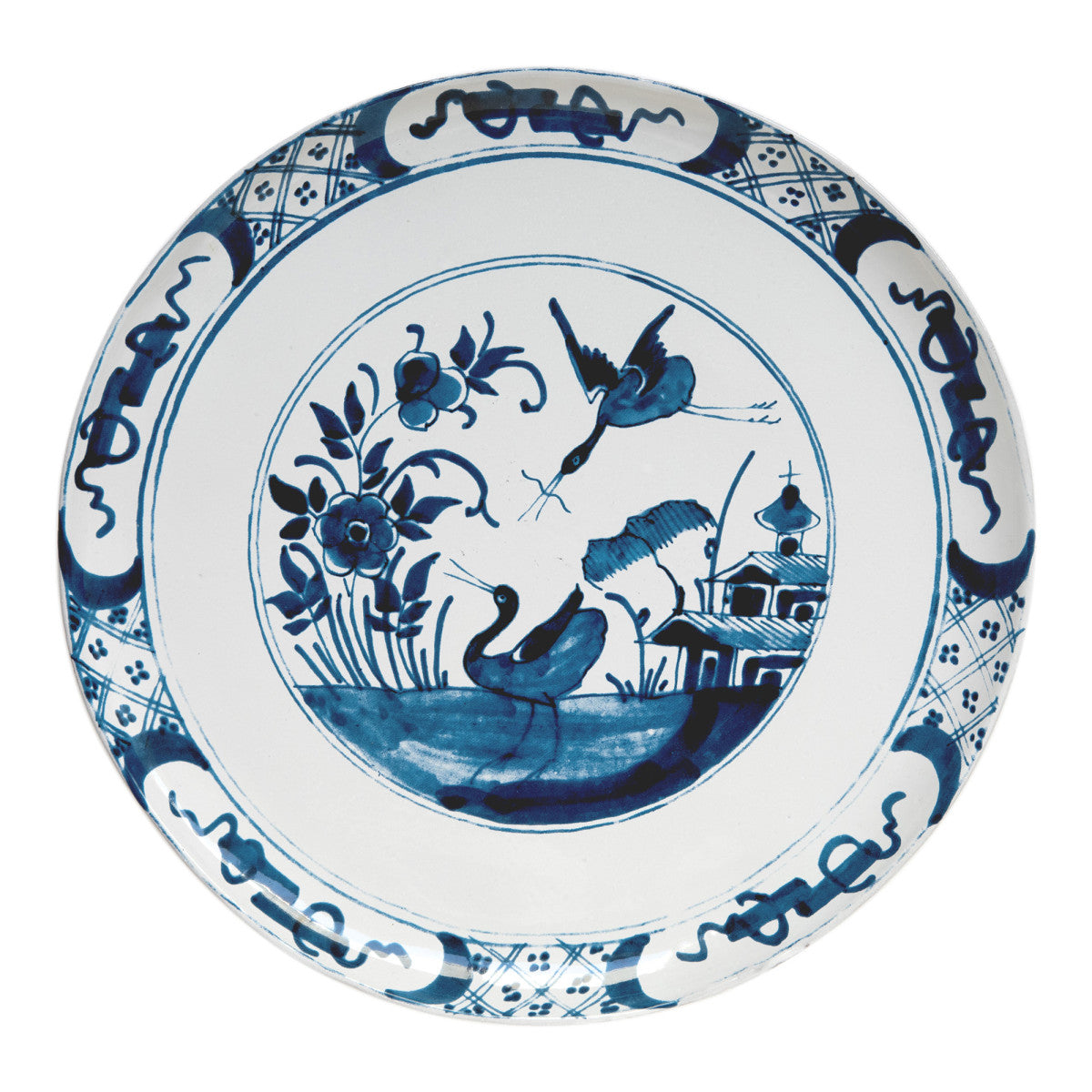 Astier de Villatte John Derian Large Pond Heron Dinner Plate