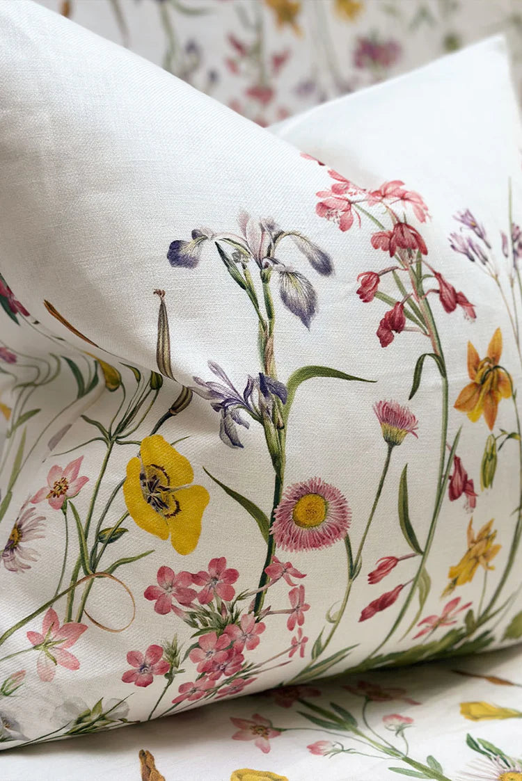 Summerill & Bishop 'Our June' Square Linen Cushion Cover