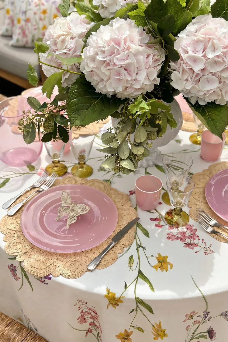 Summerill & Bishop 'Our June' Round Linen Tablecloth PRE-ORDER