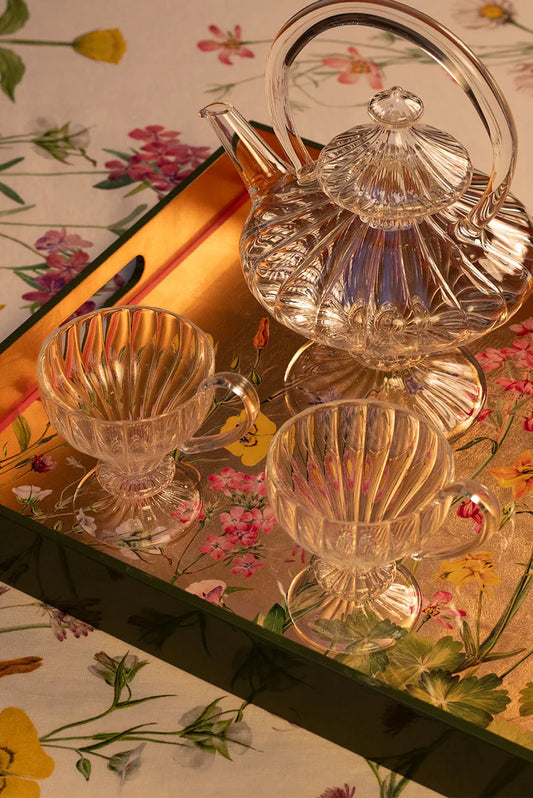 Summerill & Bishop Gold Leaf 'Our June' Rectangular Tray