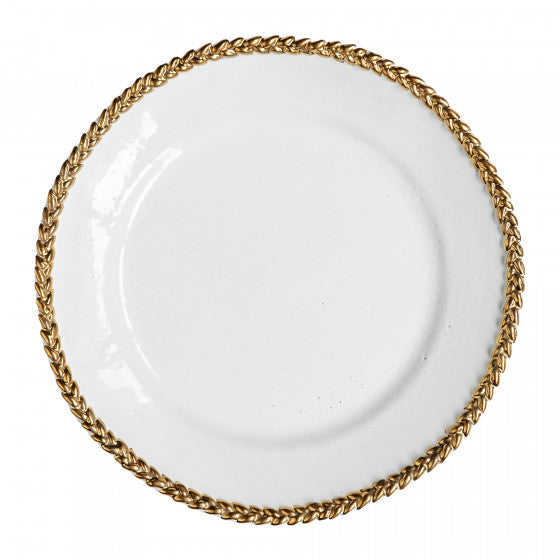 Astier de Villatte Josephine Gold Dinner Plate
