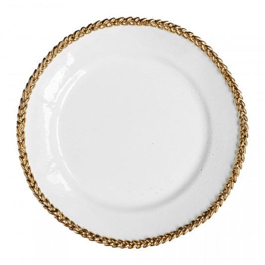 Astier de Villatte Josephine Gold Dinner Plate