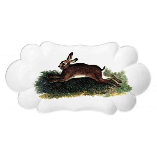 Astier de Villatte John Derian Jumping Rabbit Platter - RETIRED