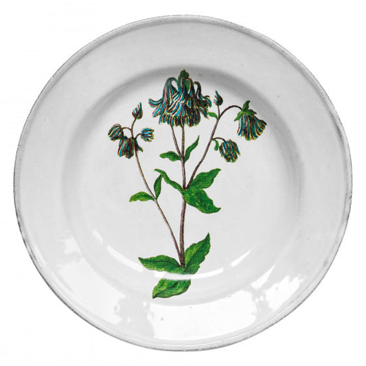 Astier de Villatte John Derian Columbine Flower Soup Plate