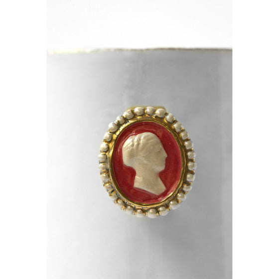 Astier de Villatte Serena Woman Cameo Ring Cup - RETIRED