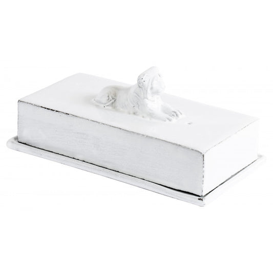 Astier de Villatte Lion Rectangle Incense Burner