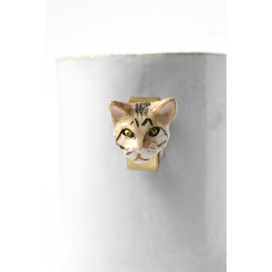 Astier de Villatte Serena Striped Cat Ring Cup