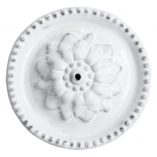 Astier de Villatte Emilie Incense Holder on Perles Saucer