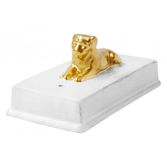 Astier de Villatte Gold Lion Incense Box