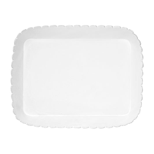 Astier de Villatte Rectangular Daisy Platter