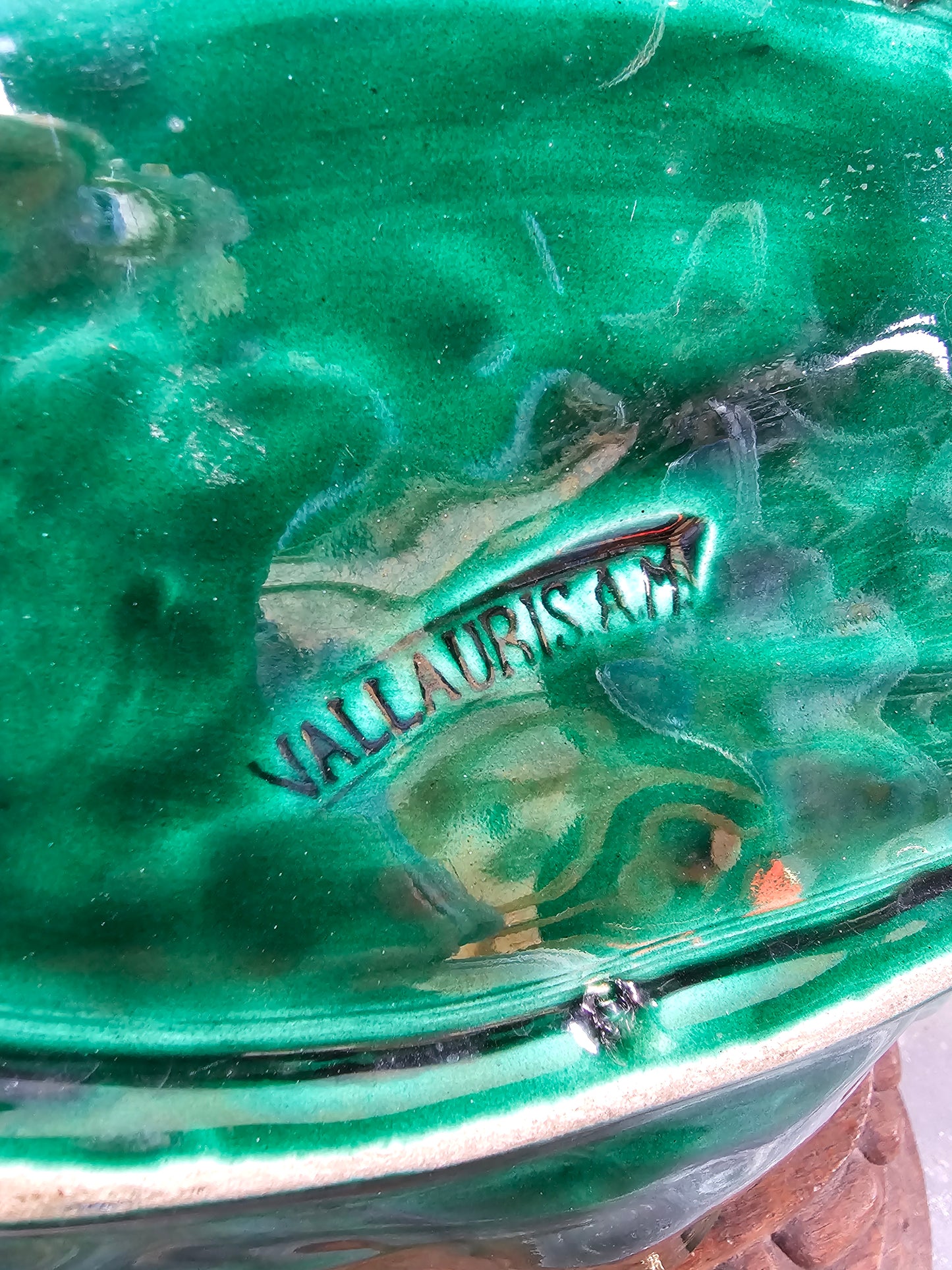 Antique French 'Vallauris Alpes-Martimes' Leaf Platter