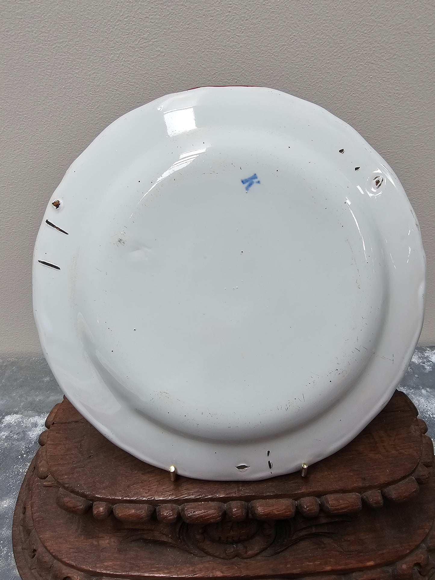 Antique French Hand Painted 'Flowers in Urn' Plates