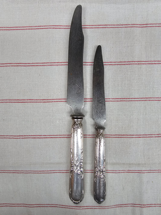 Antique French 'B.J. Paris' Set of 6 Knives