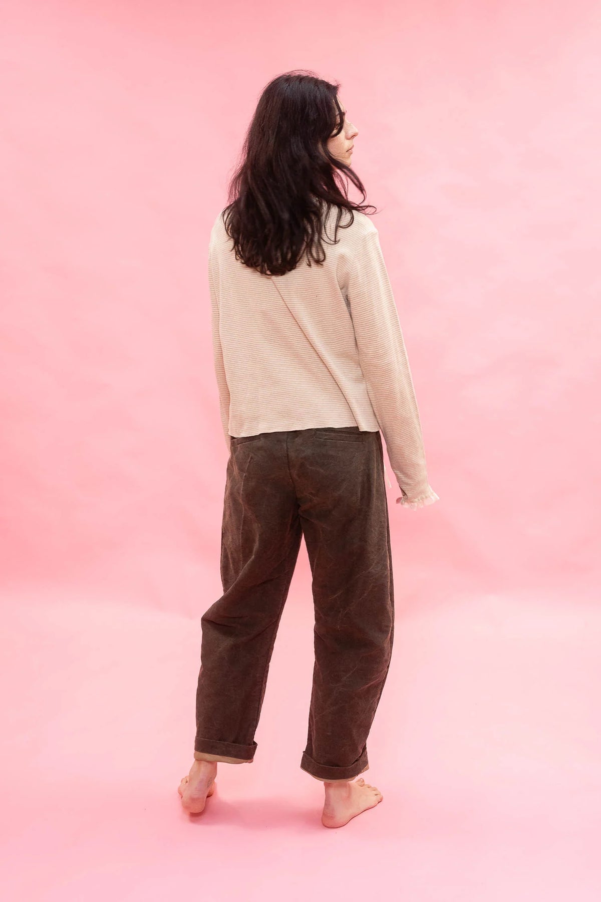Sula Everyday Trousers - Brown Cotton Patina