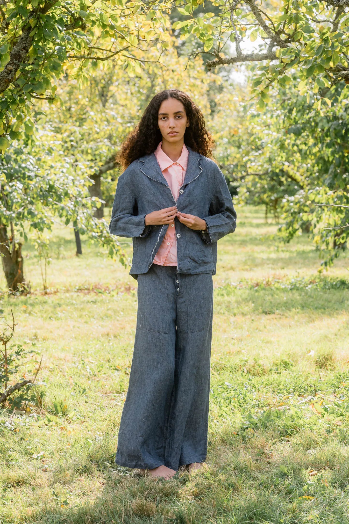 Sula Big Stan Jacket - Linen Denim