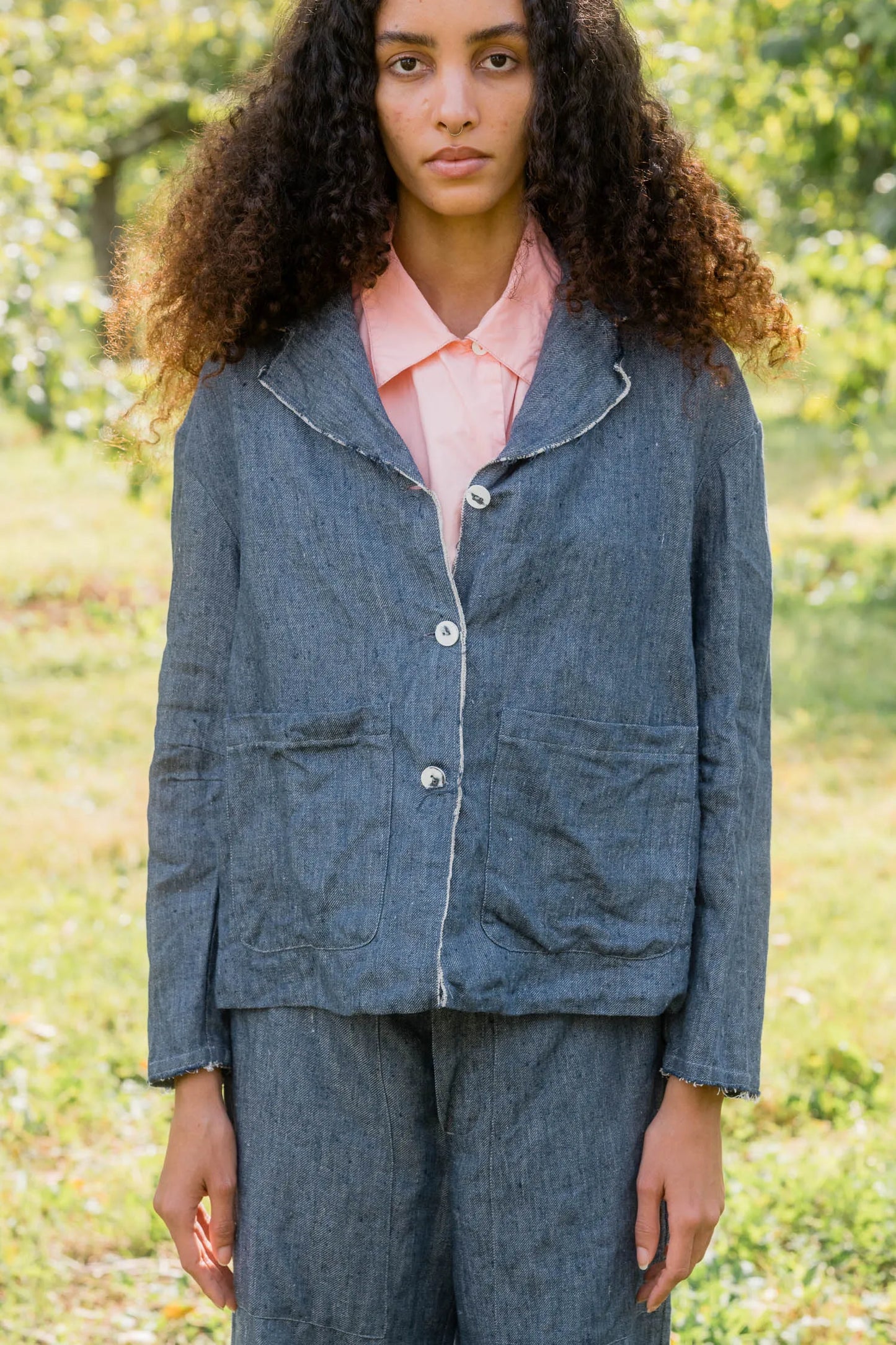 Sula Big Stan Jacket - Linen Denim