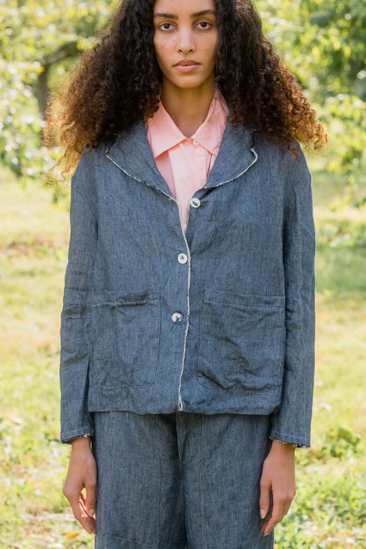 Sula Big Stan Jacket - Linen Denim