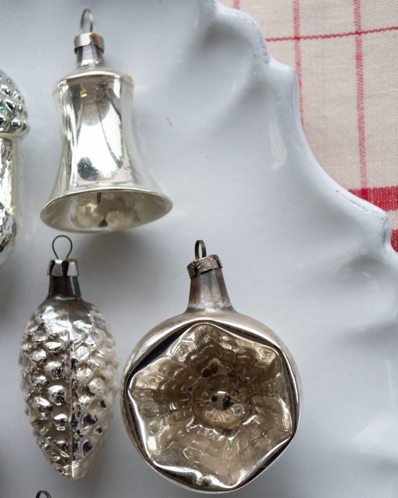 Vintage European Ornament Set - Silver I