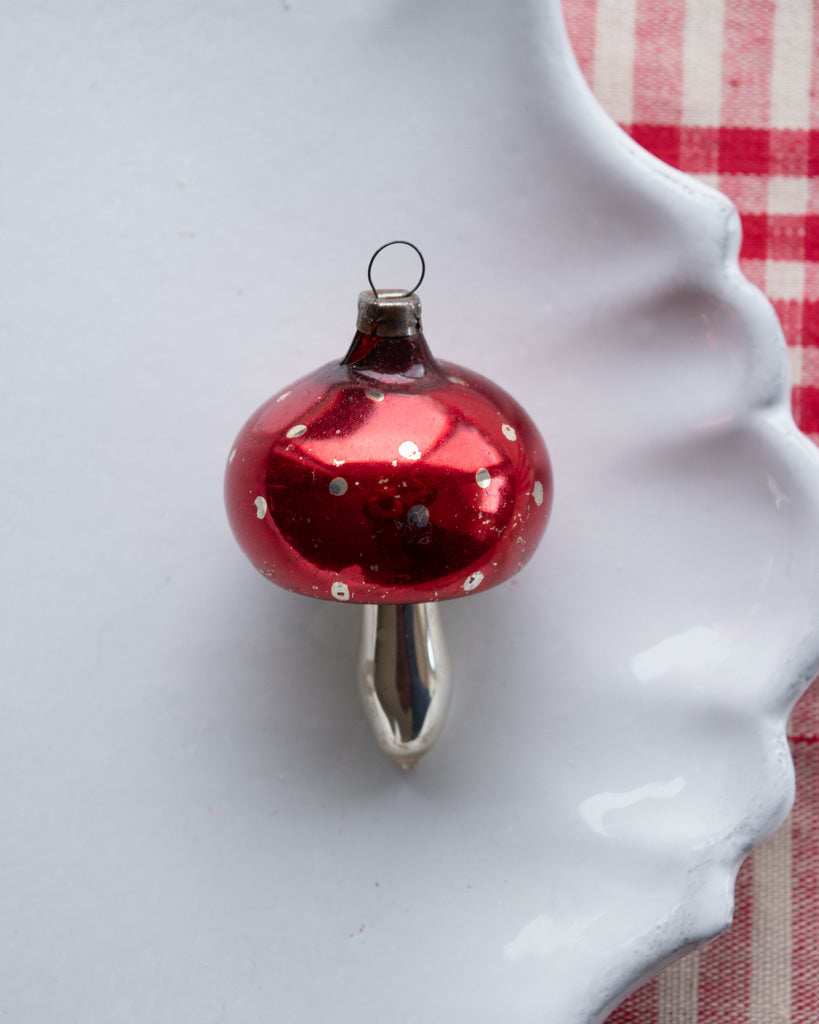 Vintage European Ornament - Mushrooms I