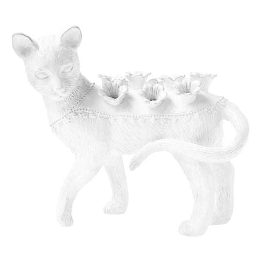 Astier de Villatte Cat Flower Holder Vase