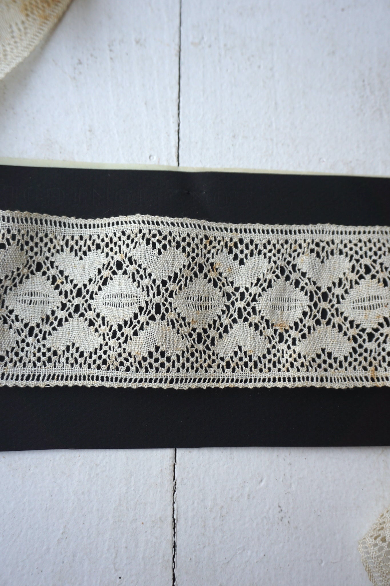Antique French Hand-made Hearts Lace