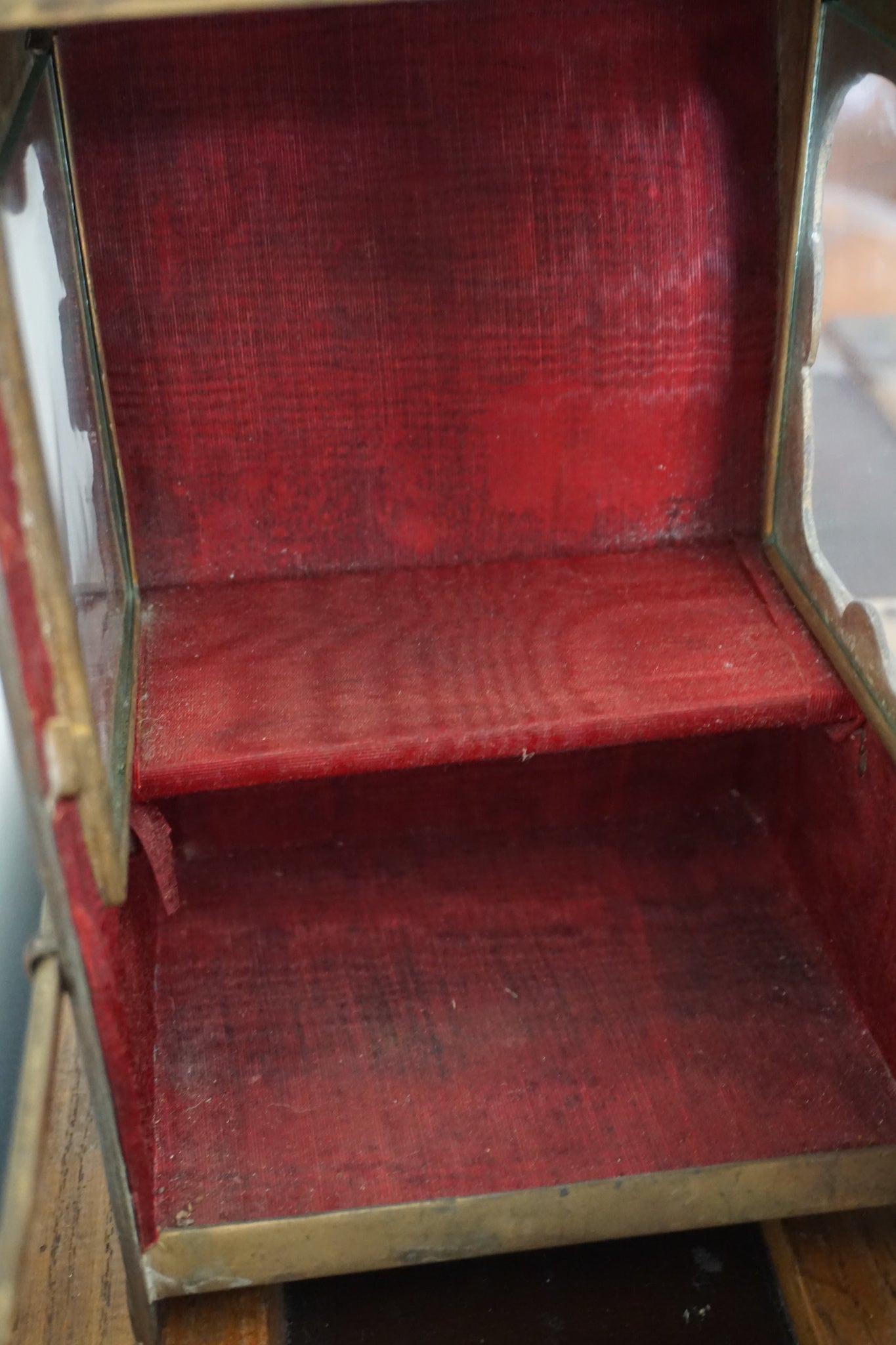 Antique French Sedan Display Cabinet