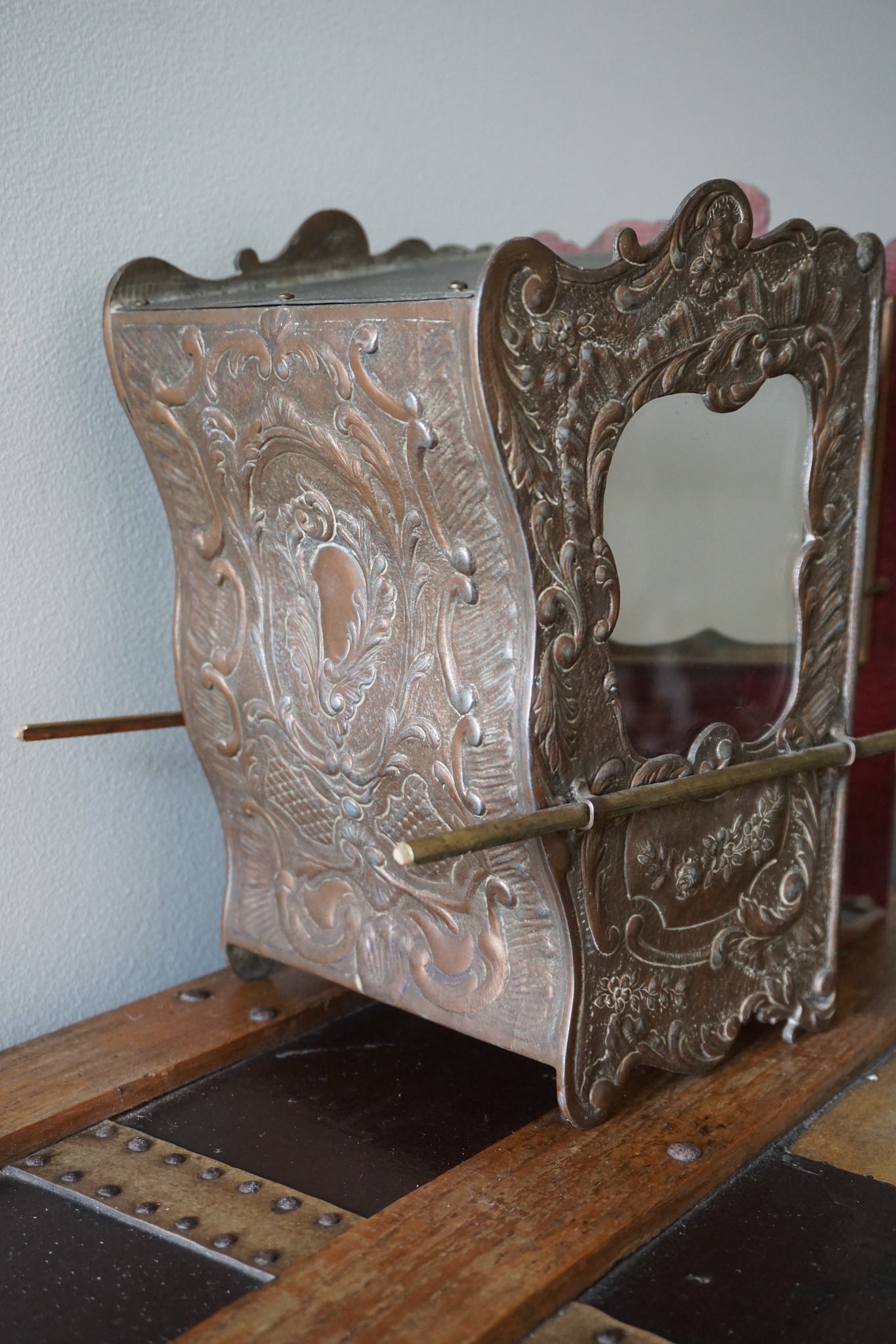 Antique French Sedan Display Cabinet
