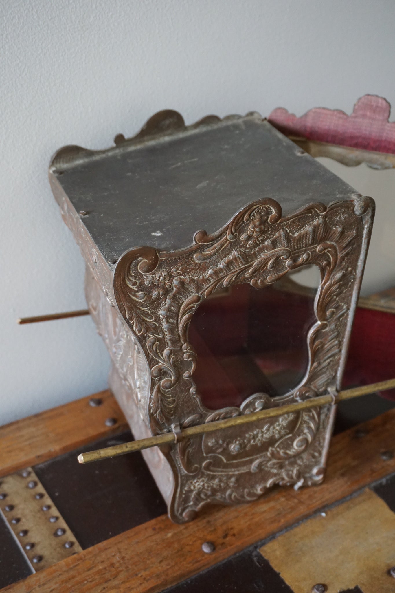 Antique French Sedan Display Cabinet