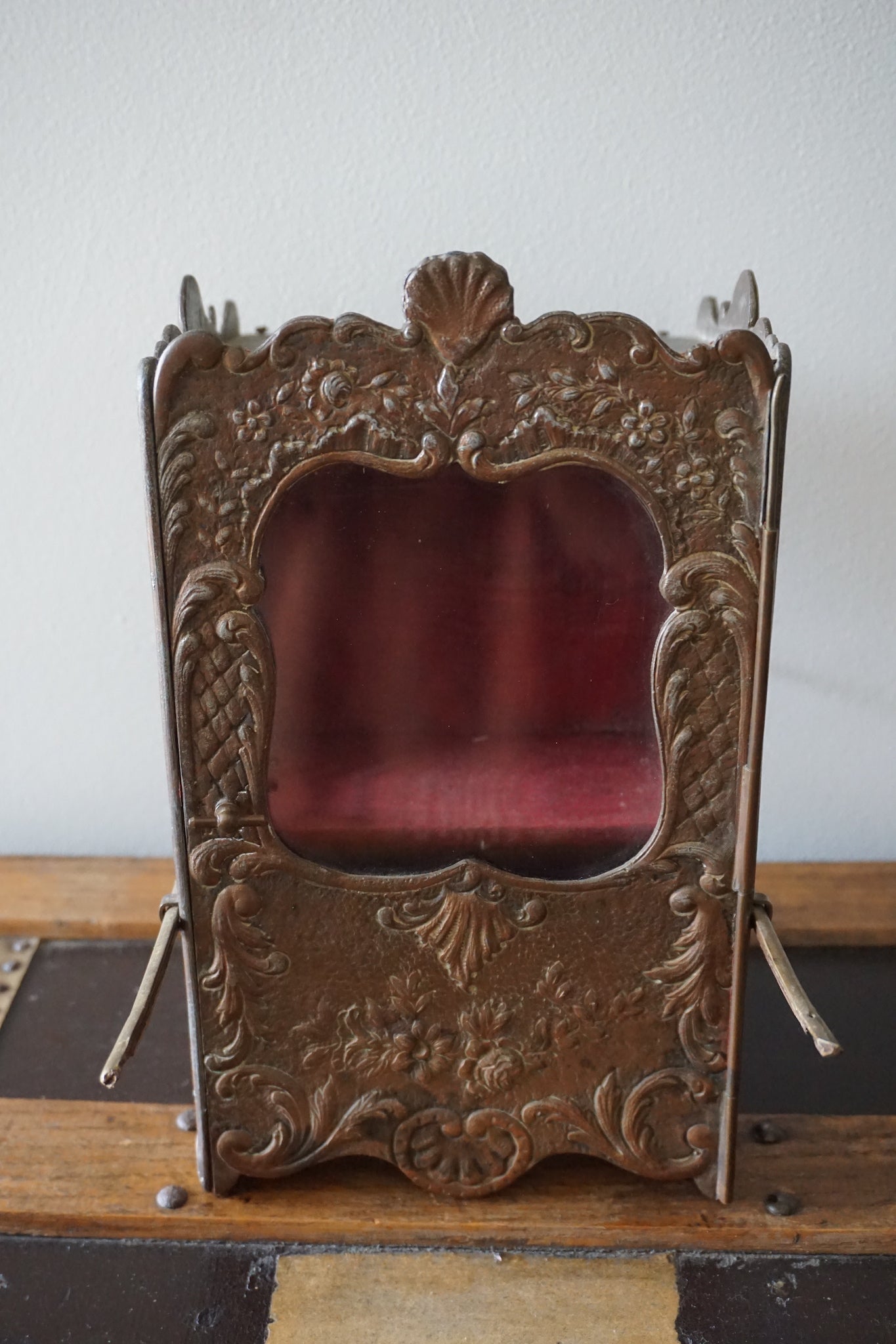 Antique French Sedan Display Cabinet