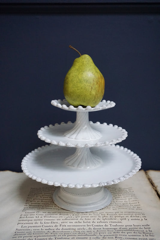 Astier de Villatte Adelaide 3-Tier Cake Stand