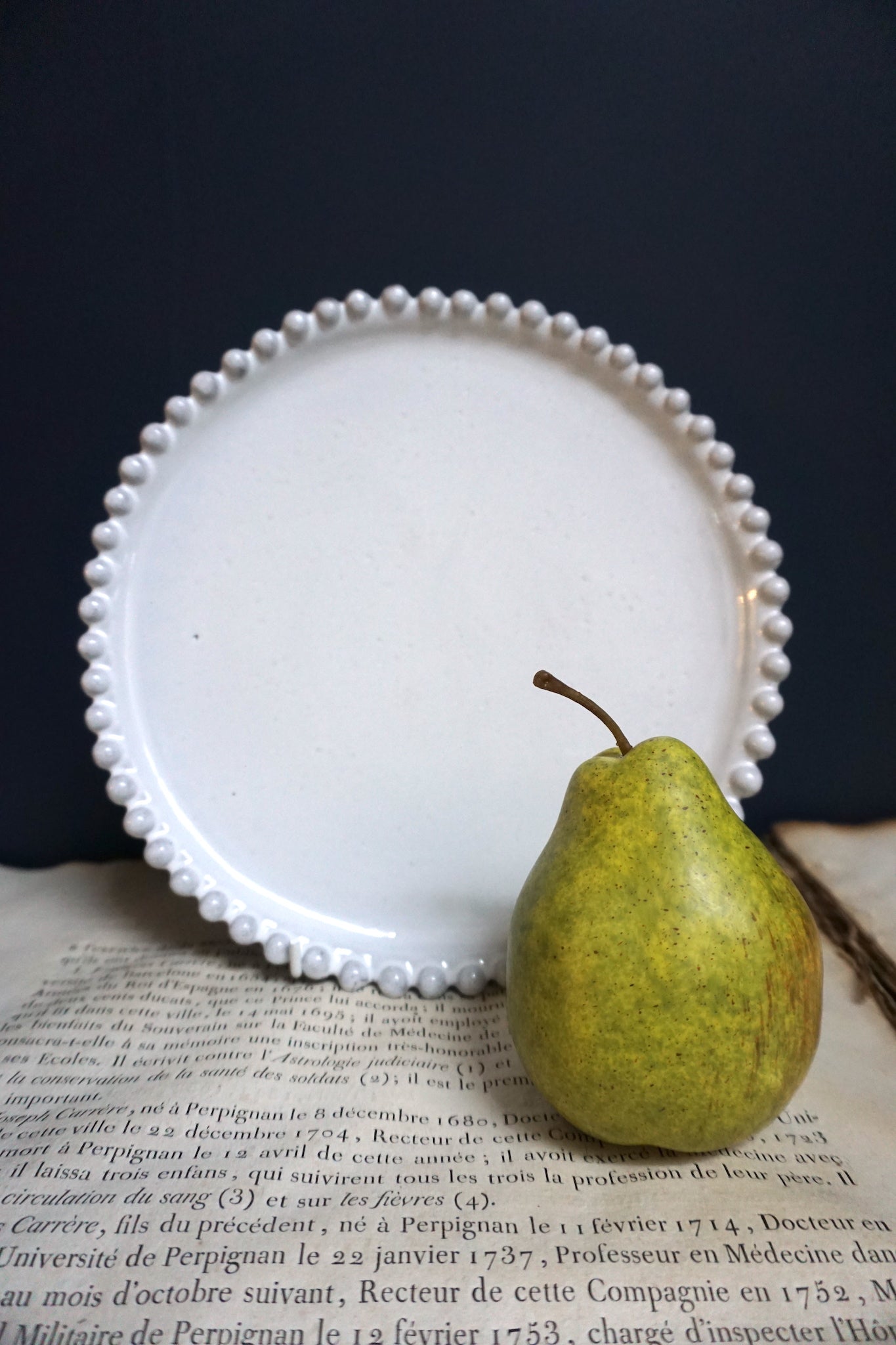 Astier de Villatte Adelaide Dessert Plate