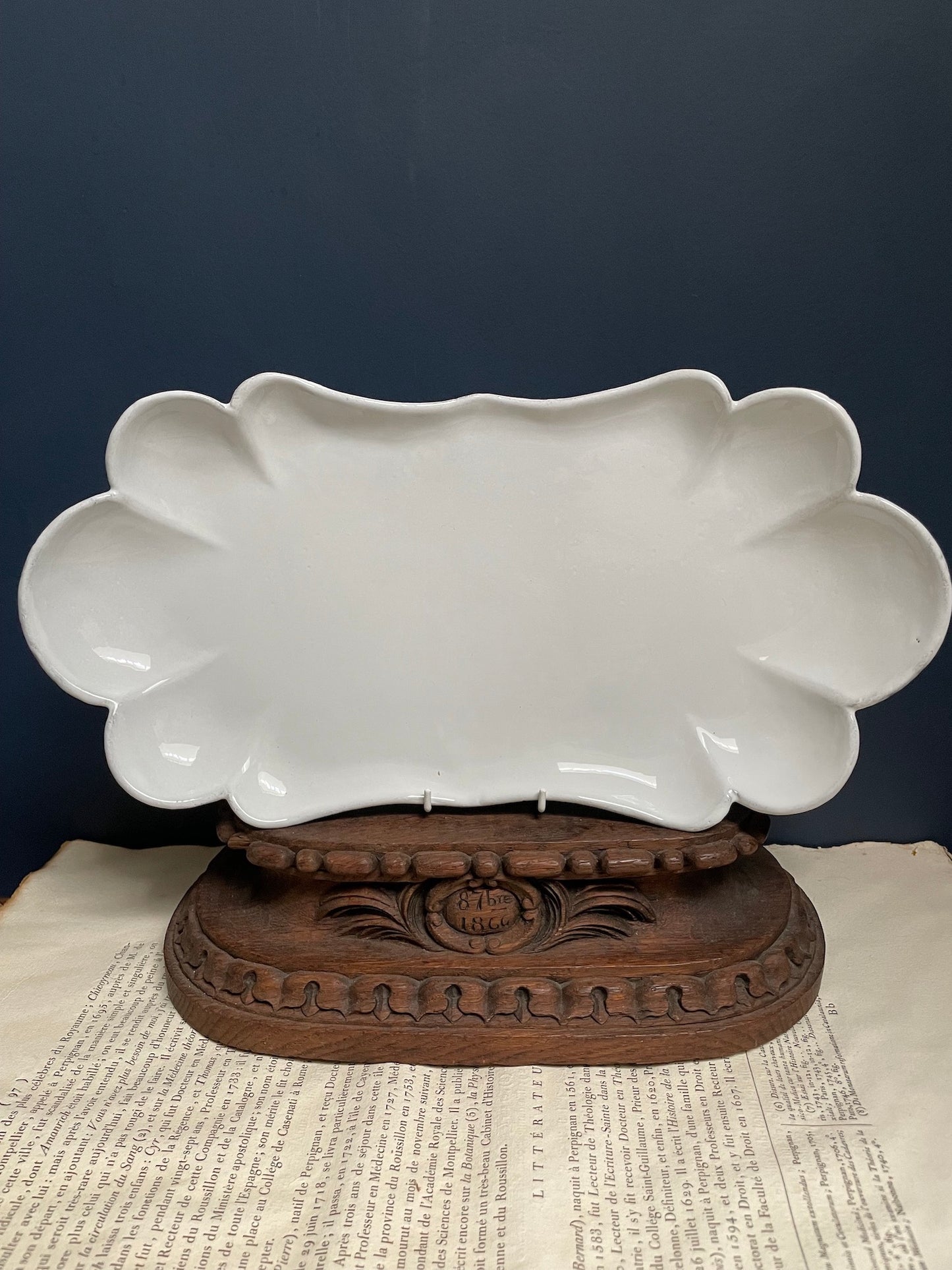 Astier de Villatte Colbert Long Deep Platter