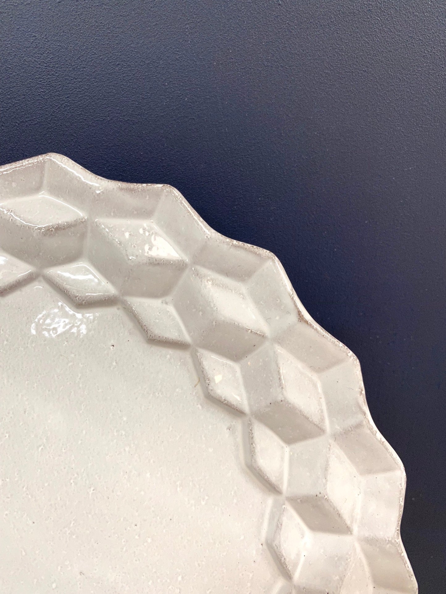 Astier de Villatte Cube Dessert Plate