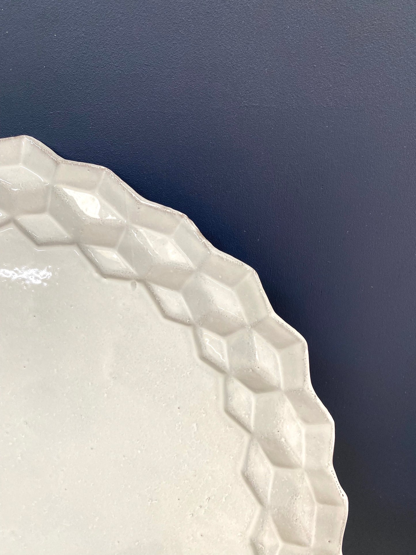 Astier de Villatte Cube Large Dinner Plate