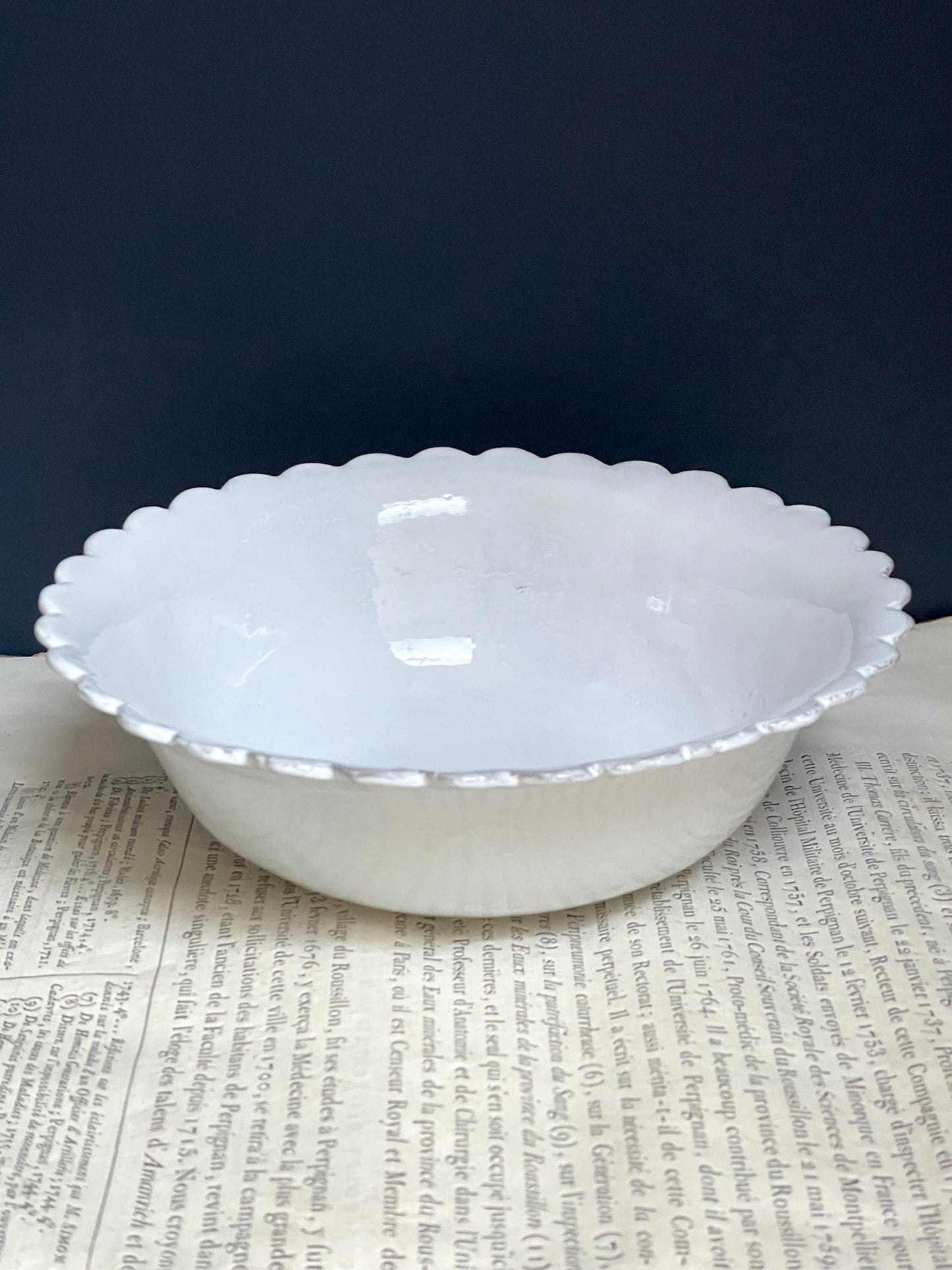 Astier de Villatte Daisy Medium Salad Bowl