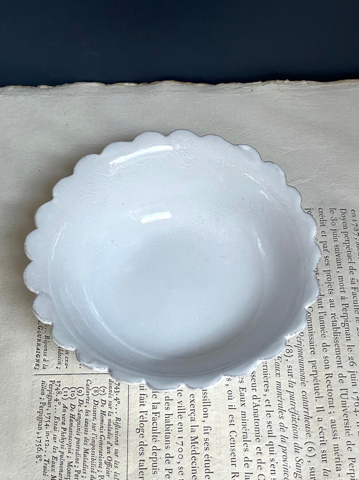 Astier de Villatte Daisy Small Salad Bowl