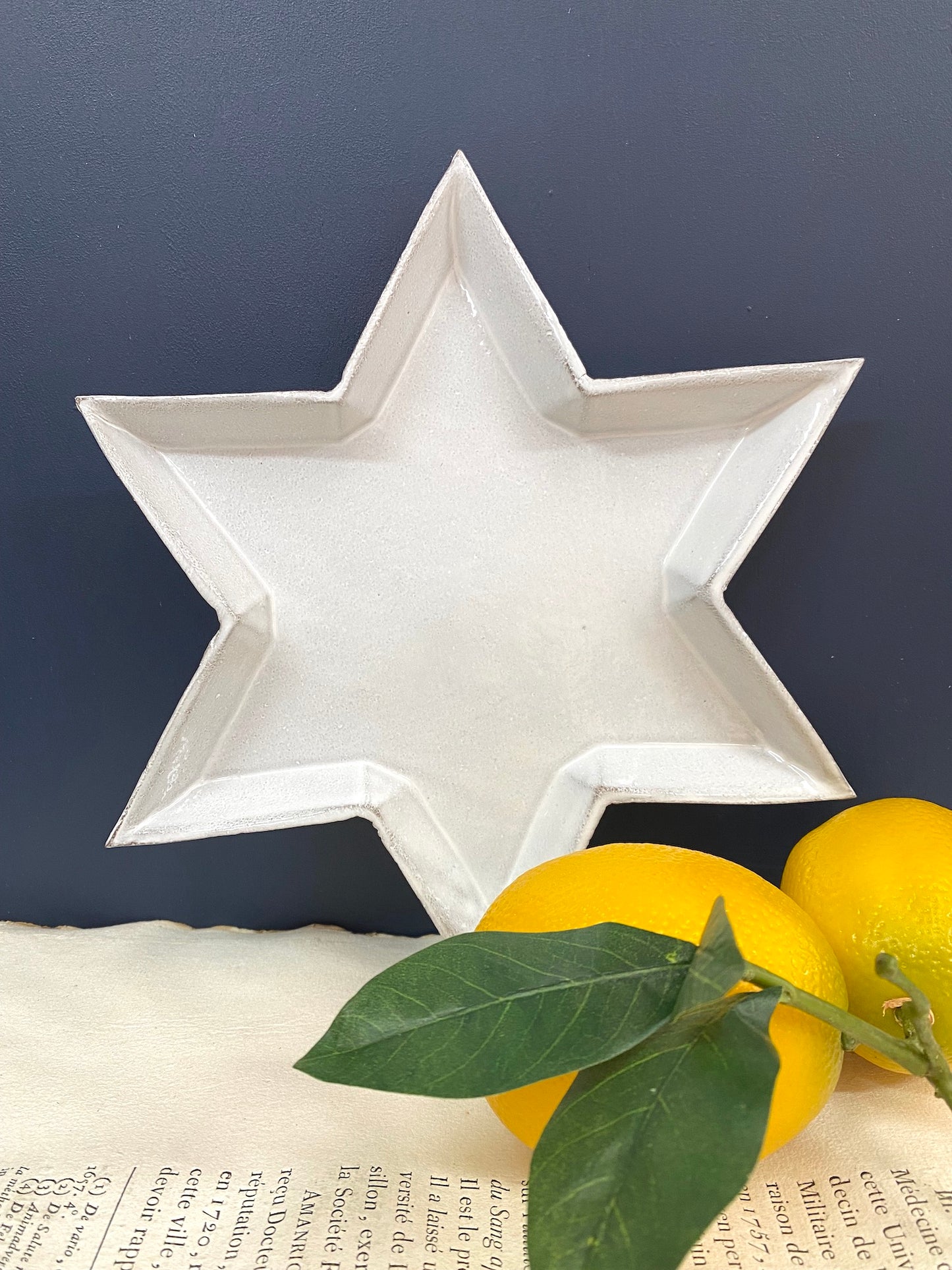 Astier de Villatte Etoile Dessert Plate